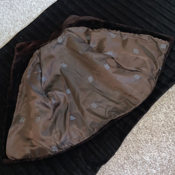 Mouton coat, three-quarter sleeve vintage luxury, one size custom classic - Picture 7 of 14